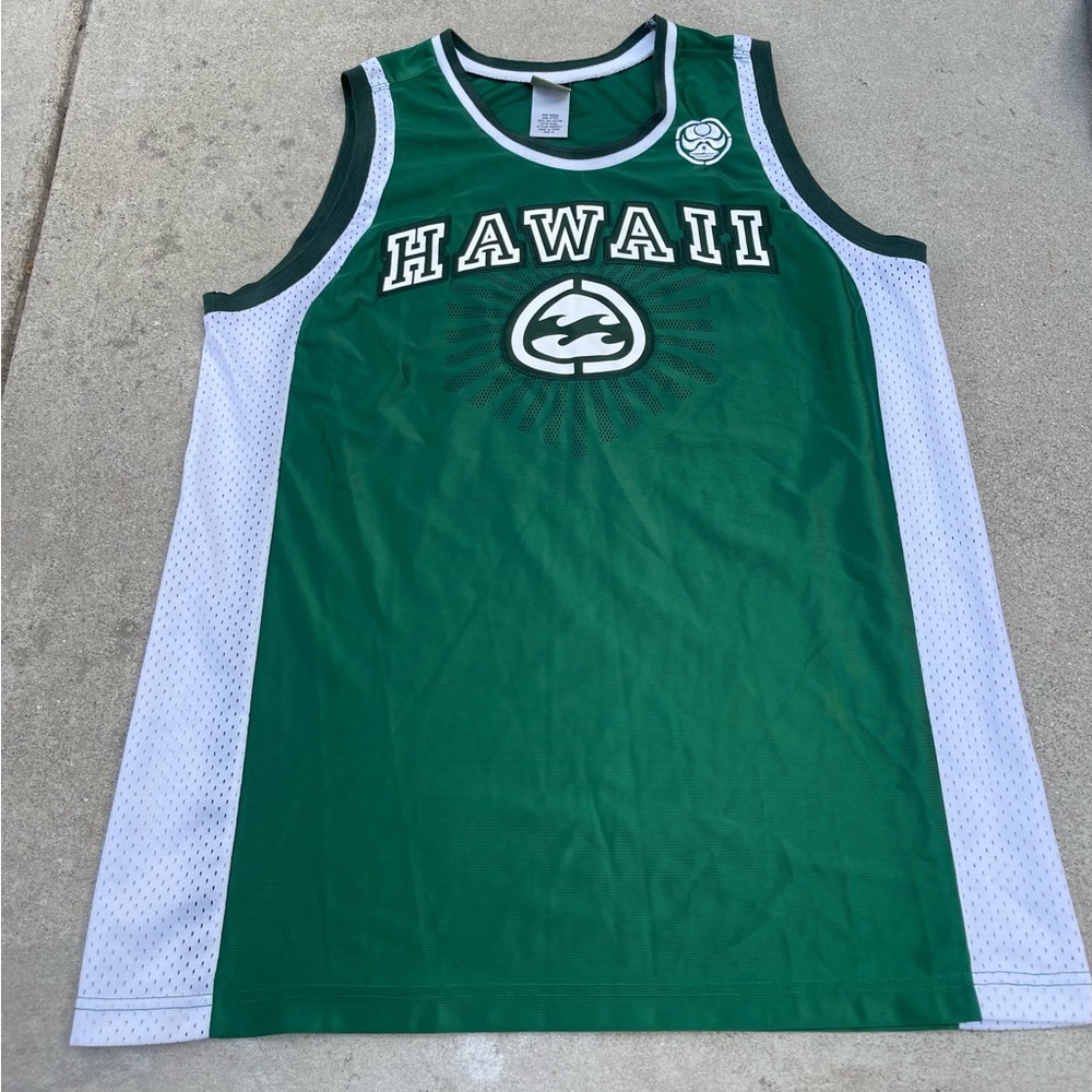 Billabong Hawaii Jersey basketball 
Green and white  l